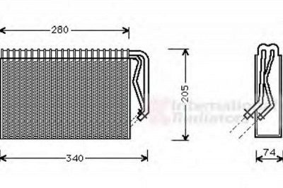 VAN WEZEL 3700v311 -  Испаритель, кондиционер